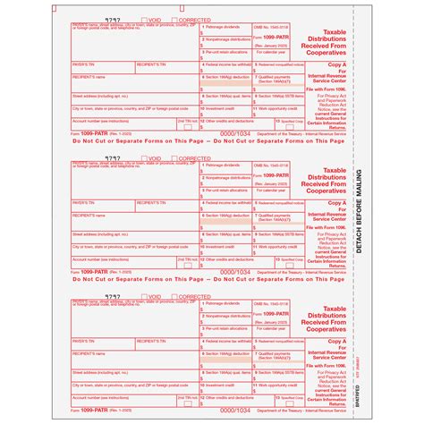 Bpatrfed05 Form 1099 Patr Taxable Distributions From Cooperatives