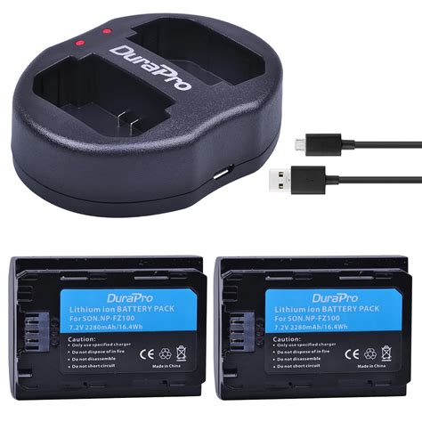 2pc 2280mah Np Fz100 Battery Usb Charger For Sony Np Fz100 Bc Qz1