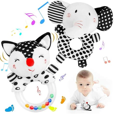 Baby Rattles 0-6 Months: Soft Rattles for Babies 0-6 Months Newborn ...