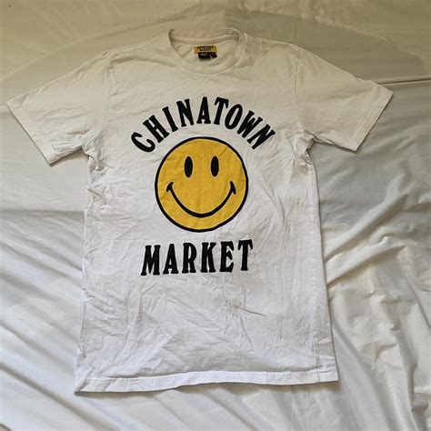 Chinatown Market Smiley Face Originals White Yellow Depop