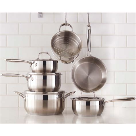 Classic 11 Piece Stainless Steel Cookware Set Paderno