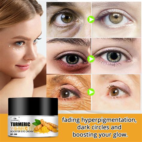 Ougpistiyk Eye Cream For Dark Circles Beauty Turmeric Eye Cream Fade Fine Lines Around The Eyes