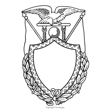 Blank Coat Of Arms Coloring Page