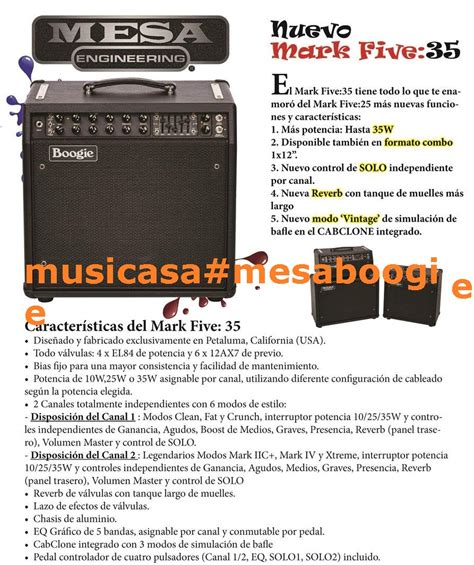 Musicasablog De Instrumentos Musicalesnuevo Amplificador Mesa Boogie