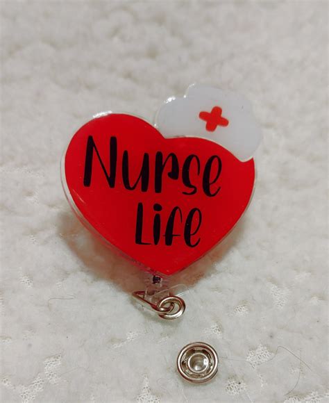 Nurse Life Badge Reel Healthcare Badge Reel Etsy