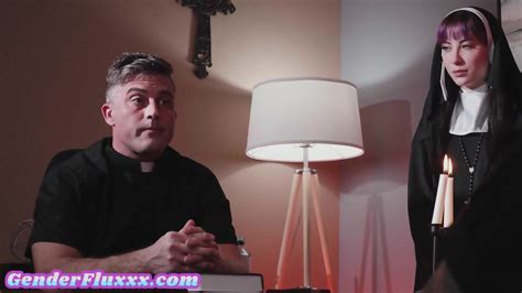 Submissive CFNM Church Babe Sucks Priest Cock In Dormitory