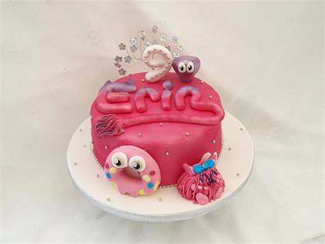 Pink Moshi Monsters - Decorated Cake by Cakes By Heather - CakesDecor