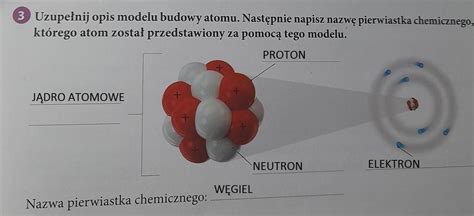 Klasa Uzupe Nij Opis Modelu Budowy Atomu Za Cznik Nast Pnie