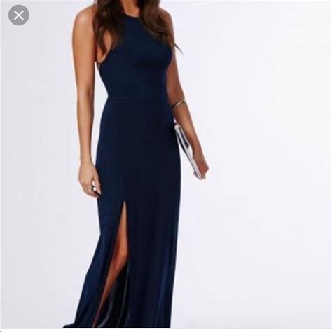 Missguided Dresses Slinky Side Split Maxi Dress Poshmark