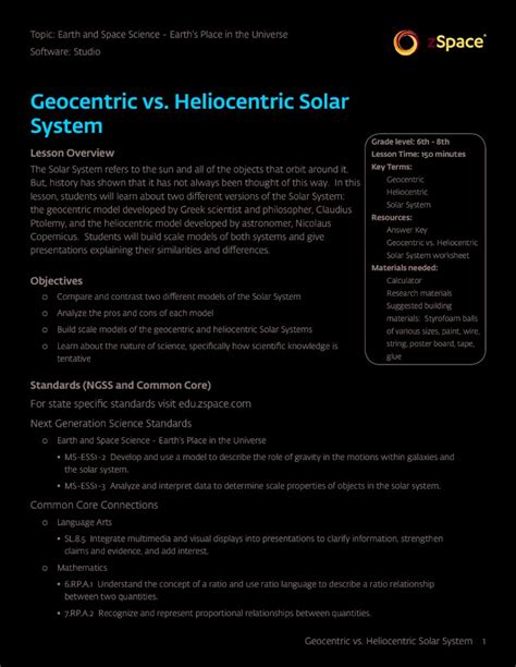 Pdf Geocentric Vs Heliocentric Solar System Zspacecdn Zspace