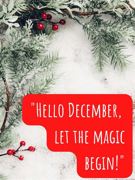 71 Magical Hello December Quotes - Darling Quote