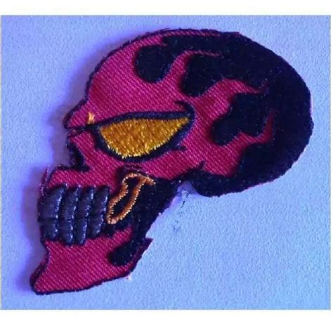 Patch Crane Noir Flamming Rouge Ecusson Thermocollant Biker