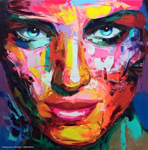 Françoise Nielly Portrait peinture à l huile Portrait peinture