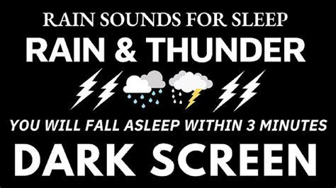 Heavy Rain And Thunderstorm Try Listening For 3 Minutes Fall Asleep