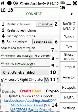 Kinetic Assistant TouchingCloud Microsoft Flight Simulator