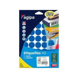 Apli Agipa Etui A5 400 Pastilles bleues diamètre 24 mm réf