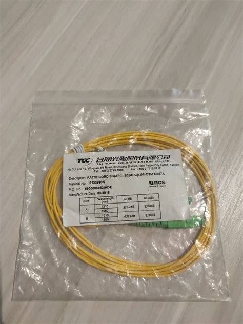 Optical Patch Cord Fiber Cable Ont Modem Cable Computers Tech