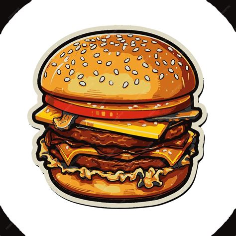 Premium Vector Burger Vector Graphics Stash Vectorized Burgers Gallery