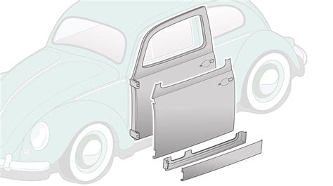 Vw Beetle Doors Door Repair Panels Hinges And Hinge Pins