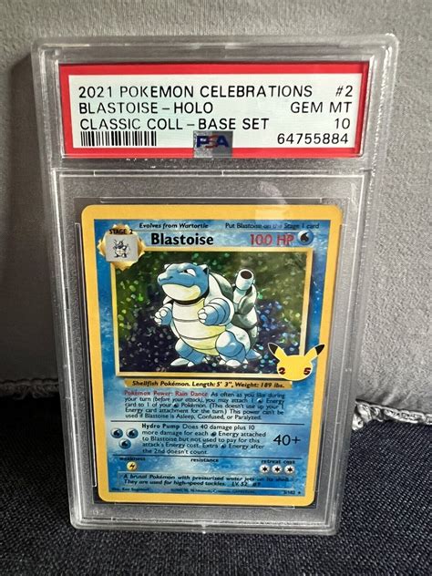 Mavin Pokemon PSA 10 GEM MT 2021 Blastoise Celebrations Classic