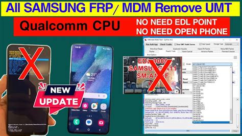 All Samsung Frp MDM Unlock Without Edl Qualcomm Cpu By Umt Samsung