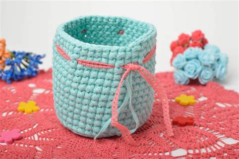 Porta Vaso En Crochet Artesanal Accesorio De Cocina Regalo Original