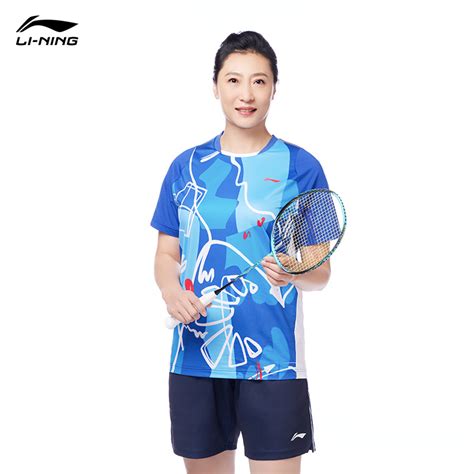 Women Badminton T Shirt 2022 Li Ning International Badminton T Shirt Li