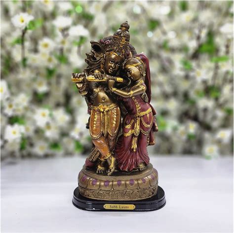 Radha Krishna Statue In Marble Dust Radha Krishna Idol Hindu God Statue