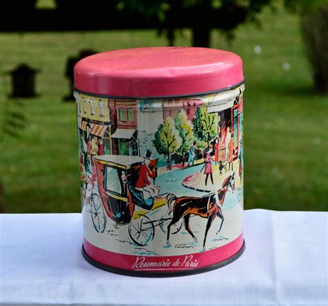 Candy Tin Rosemarie De Paris Candy Tin Storage Tin Button Tin Vintage