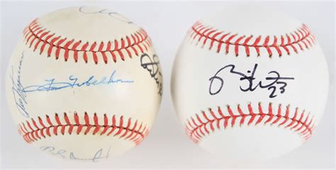 Lot Detail S S Signed Baseball Collection Lot Of W