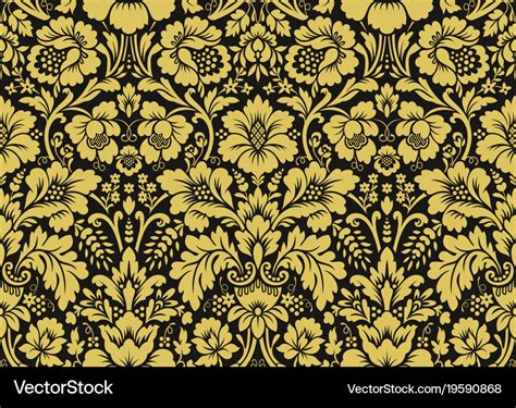 Floral Damask Pattern Royalty Free Vector Image