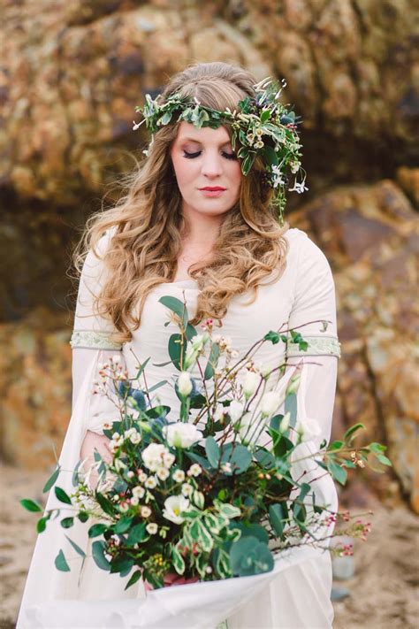 Bridal Editorial On The Cornish Coast With A Beautiful Celtic Wedding