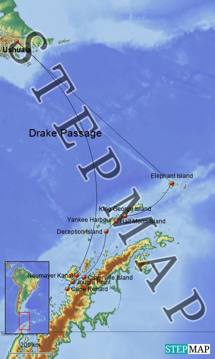 Stepmap Antarktis Landkarte F R Argentinien