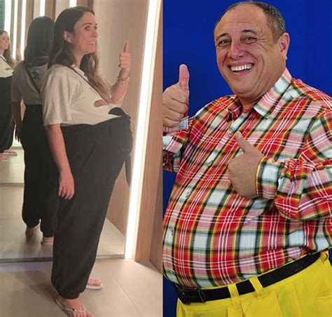 Tatá Werneck brinca a barriga de grávida e se compara a Nerso Da