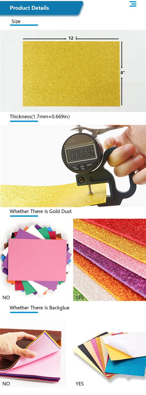 Ever Bright Goma Eva Foam Sheet Plain Color Eva Glitter Eva Foamy Sheet