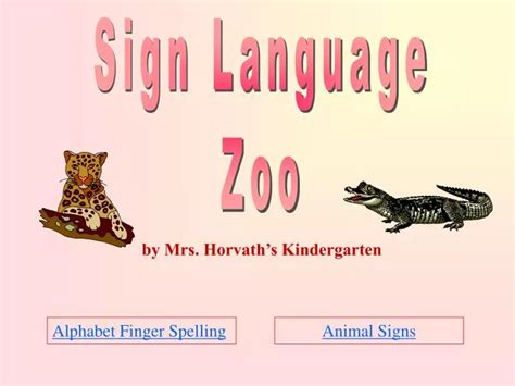 PPT - Sign Language Zoo PowerPoint Presentation, free download - ID:7029862