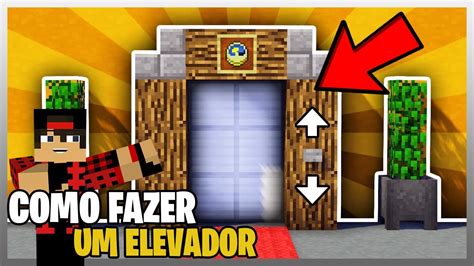 Como FAZER UM ELEVADOR NO MINECRAFT Sem Precisar De MODS TUTORIAL