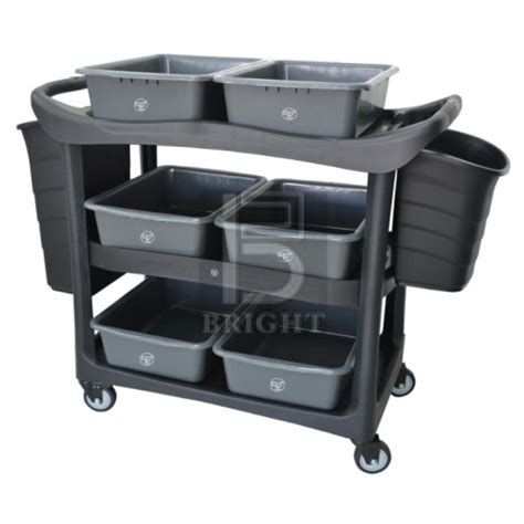 3 Tiers Utilities Cart C W Buckets OKB Project