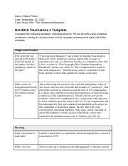 Touchstone 1 Template 1 Docx Name Bejine Petion Date September 21