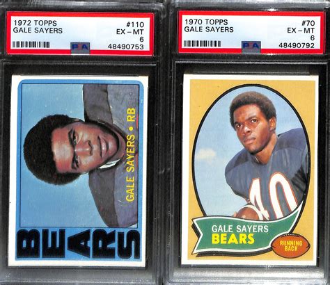 Lot Detail Lot Of Vintage Topps Psa Graded Hall Of Fame Cards Inc