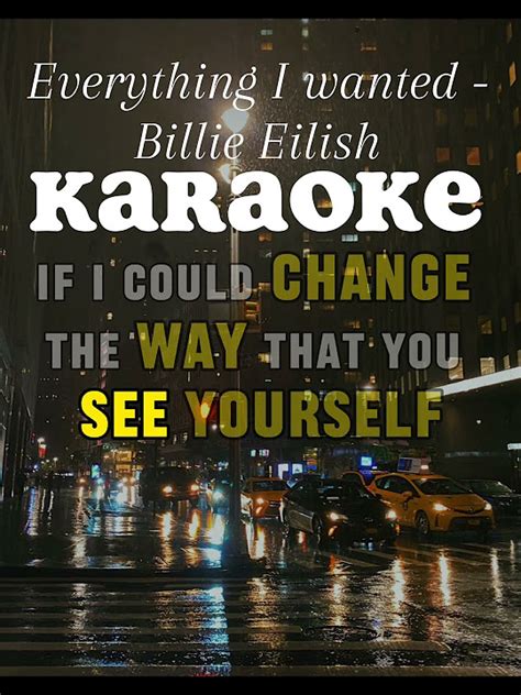 Billie Eilish Everything I Wanted Karaoke 🎤 Youtube