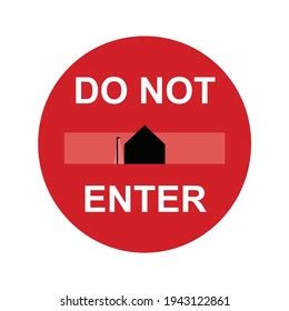 Do Not Enter Street Sign Vector Stock Vector Royalty Free 1943122861