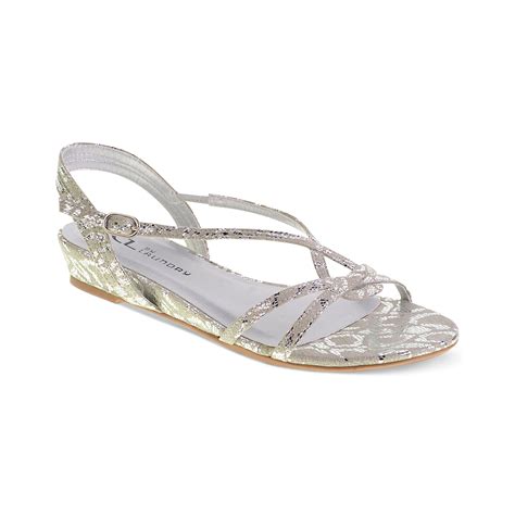 Chinese Laundry Cl By Laundry Shoes Silvie Flat Sandals In Silver