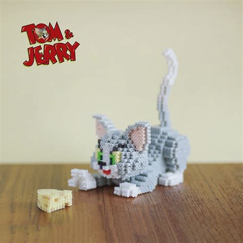 Tom And Jerry Perler Bead Patterns 3D Anime Art Tutorial Etsy