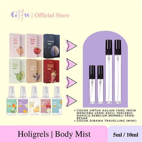 Jual Holigrels Body Mist Decant Ml Ml Parfum Parfume Badan Tubuh