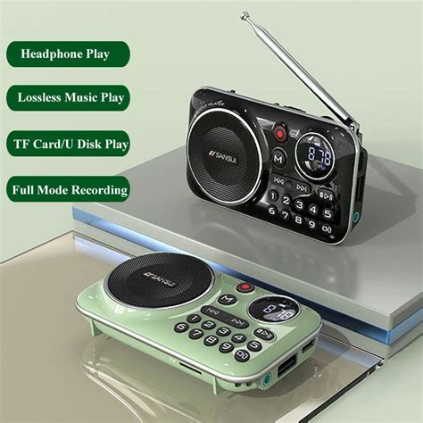 Mini R Dio FM Port Til Para Idosos Bluetooth 5 0 Alto Falante Hi Fi TF