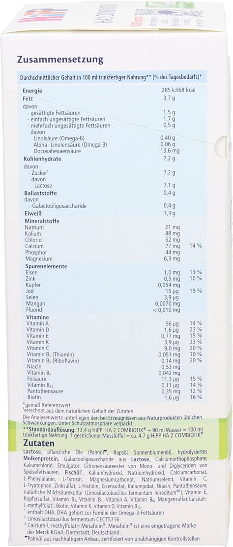 Hipp Ha Combiotik Hydrolyzate Follow On Formula G Piccantino