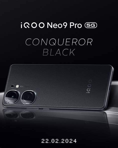 Iqoo Neo 9 Pros Conqueror Black Edition Officially Revealed Gizmochina