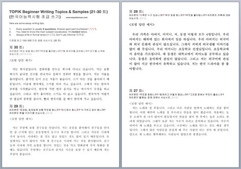 New TOPIK II Writing 중 고급 Expert Feedback TOPIK 42 OFF