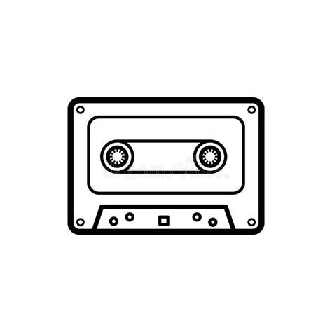 Audio Cassette Icon Vector Logo Design Template Stock Vector Illustration Of Musical Copy